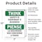 Signmission Safety Culture Sign, 7 in Width, Aluminum, Rectangle, Bilingual OS-2PACK-TS-A-710-L-11866 - alternate 3